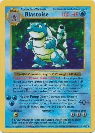 Blastoise - 2/102 - Holo - Shadowless available at 401 Games Canada