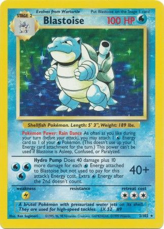 Blastoise - 2/102 - Holo - Unlimited available at 401 Games Canada