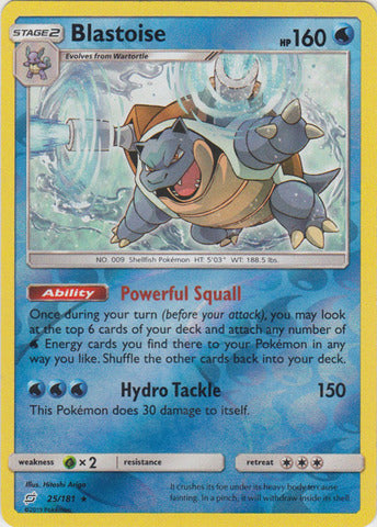 Blastoise - 25/181 - Rare - Reverse Holo available at 401 Games Canada