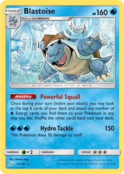 Blastoise - 25/181 - Rare available at 401 Games Canada