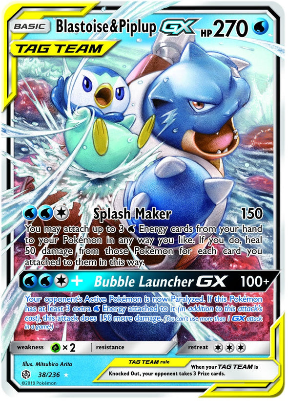 Blastoise & Piplup GX - 38/236 - Ultra Rare available at 401 Games Canada