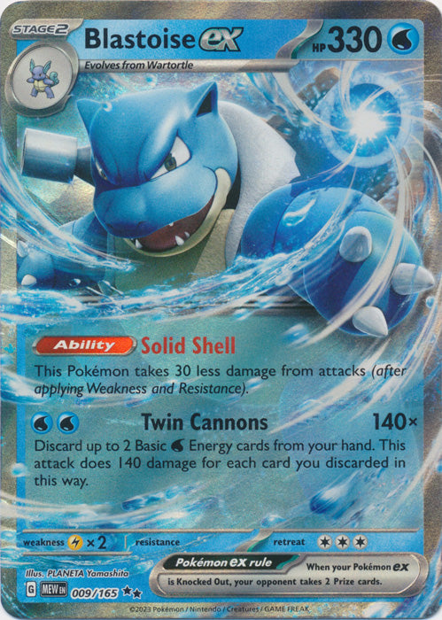 Blastoise ex - 009/165 - Double Rare available at 401 Games Canada