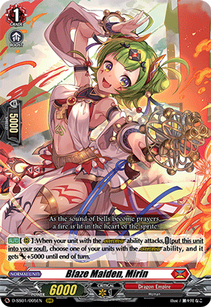 Blaze Maiden, Mirin - D-SS01/005 - Triple Rare available at 401 Games Canada