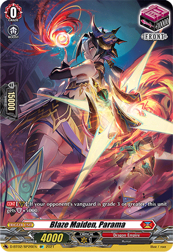 Blaze Maiden, Parama - D-BT02/SP26 - SP available at 401 Games Canada