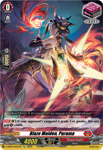 Blaze Maiden, Parama - D-SS05/Re04 - Special Reprint available at 401 Games Canada