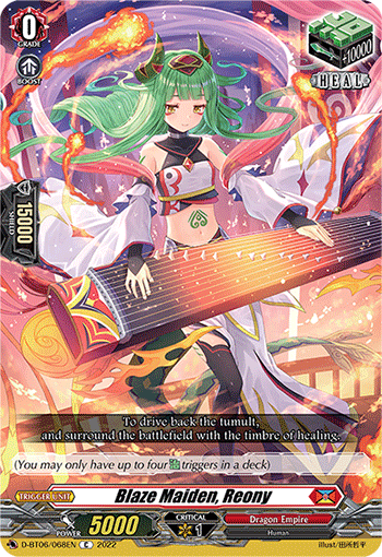 Blaze Maiden, Reony - D-BT06/068 - Common available at 401 Games Canada