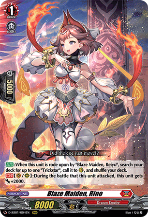 Blaze Maiden, Rino - D-SS01/004 - Triple Rare available at 401 Games Canada