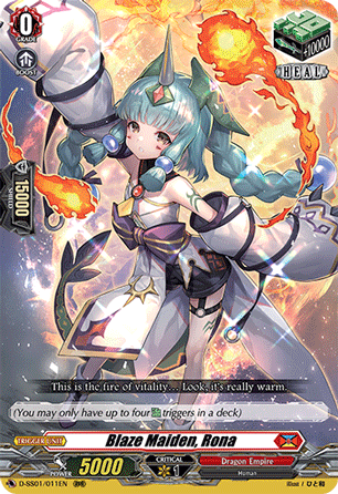 Blaze Maiden, Rona - D-SS01/011 - Triple Rare available at 401 Games Canada