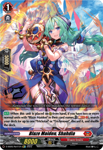 Blaze Maiden, Shahdia - D-SS05/Re41 - Special Reprint available at 401 Games Canada