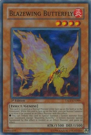 Blazewing Butterfly - TAEV-EN089 - Super Rare - 1st Edition available at 401 Games Canada