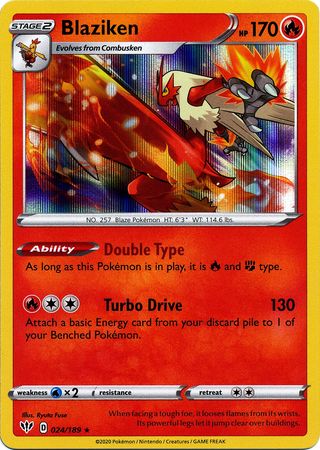 Blaziken - 024/189 - Holo Rare available at 401 Games Canada