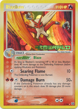 Blaziken - 1/106 - Holo Rare - Reverse Holo available at 401 Games Canada