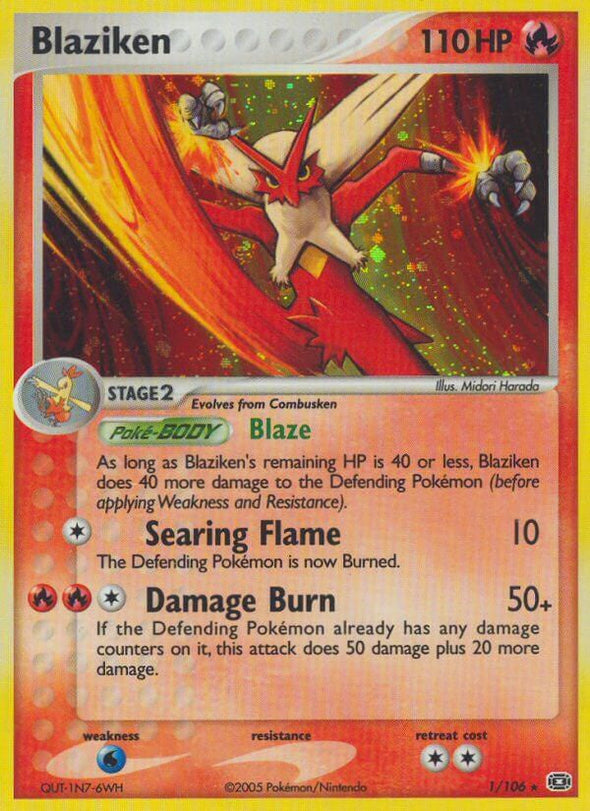 Blaziken - 1/106 - Holo Rare available at 401 Games Canada