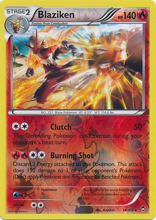 Blaziken - 14/111 - Holo Rare - Reverse Holo available at 401 Games Canada