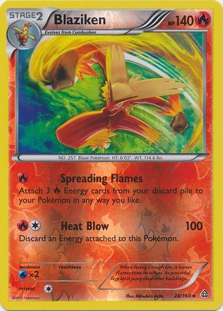 Blaziken - 28/160 - Holo Rare - Reverse Holo available at 401 Games Canada