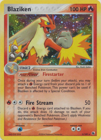 Blaziken - 3/109 - Holo Rare (No "e" Symbol) available at 401 Games Canada