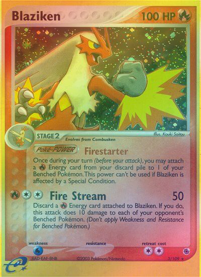 Blaziken - 3/109 - Holo Rare - Reverse Holo available at 401 Games Canada