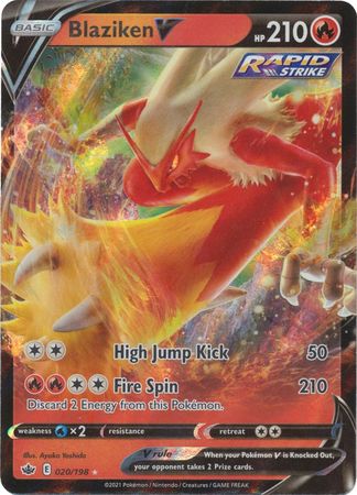 Blaziken V - 020/198 - Ultra Rare available at 401 Games Canada