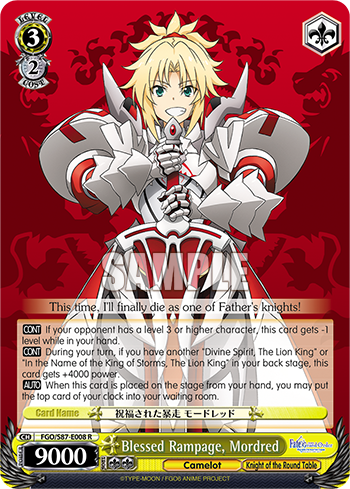 Blessed Rampage, Mordred (Rare) available at 401 Games Canada