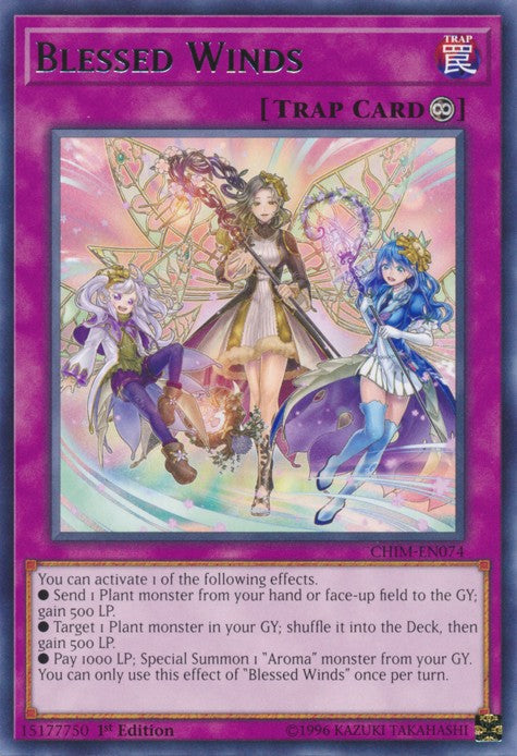 Blessed Winds - CHIM-EN074 - Rare - 1st Edition available at 401 Games Canada