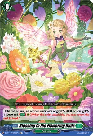 Blessing to the Flowering Buds - D-BT12/056EN - Rare available at 401 Games Canada