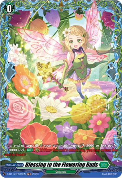 Blessing to the Flowering Buds - D-BT12/FR039EN - Frame Rare available at 401 Games Canada