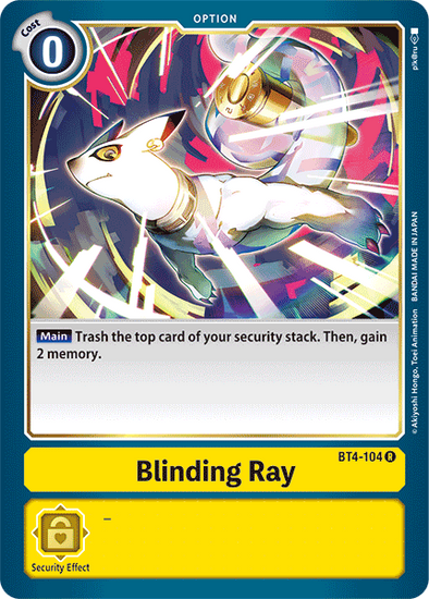 Blinding Ray - BT4-104 - Rare available at 401 Games Canada