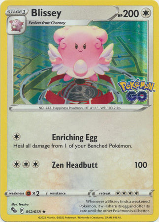 Blissey - 052/078 - Holo Rare available at 401 Games Canada