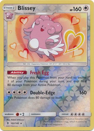 Blissey - 102/145 - Holo Rare - Reverse Holo available at 401 Games Canada