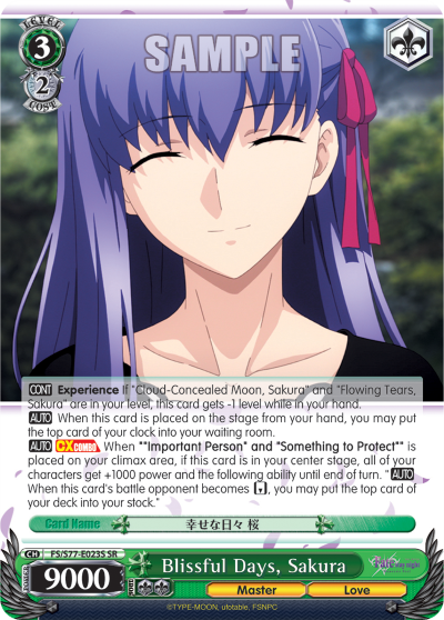 Blissful Days, Sakura (SR) available at 401 Games Canada