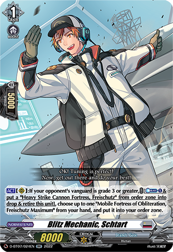 Blitz Mechanic, Schtart - D-BT07/024 - Double Rare available at 401 Games Canada