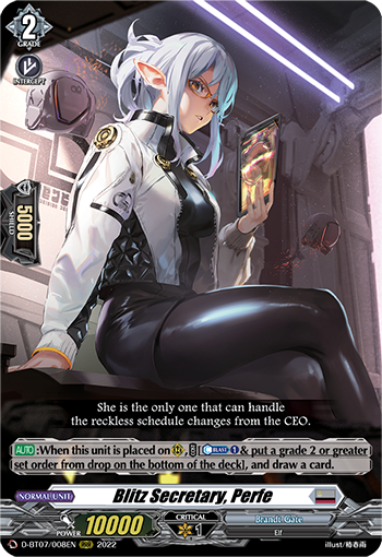 Blitz Secretary, Perfe - D-BT07/008 - Triple Rare available at 401 Games Canada