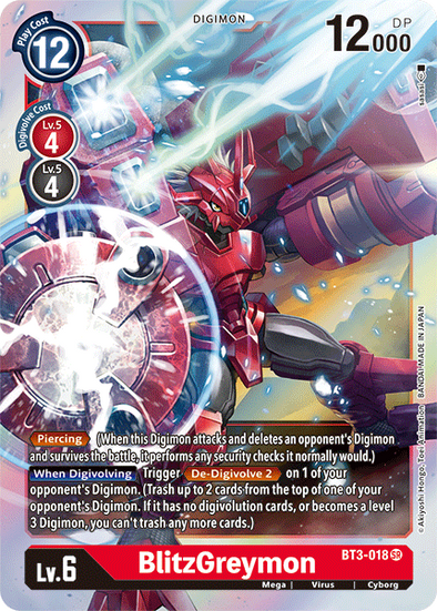 BlitzGreymon - BT3-018 - Super Rare available at 401 Games Canada