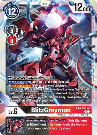 BlitzGreymon - EX4-051 - Super Rare available at 401 Games Canada