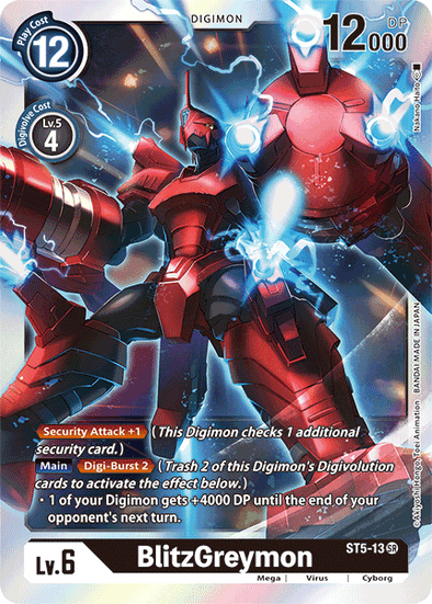 BlitzGreymon - ST5-13 - Super Rare available at 401 Games Canada