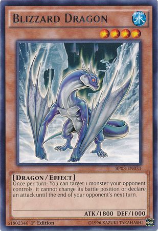 Blizzard Dragon (Shatterfoil) - BP03-EN031 - Shatterfoil Rare - 1st Edition available at 401 Games Canada