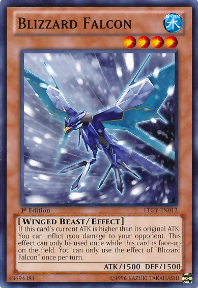 Blizzard Falcon - LTGY-EN012 - Common - 1st Edition available at 401 Games Canada