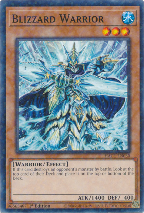 Blizzard Warrior - HAC1-EN030 - Duel Terminal Normal Parallel Rare available at 401 Games Canada