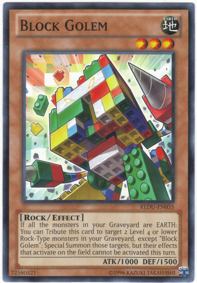 Block Golem - REDU-EN035 - Common - Unlimited available at 401 Games Canada