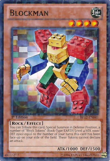 Blockman - BP02-EN049 - Mosaic Rare - 1st Edition available at 401 Games Canada