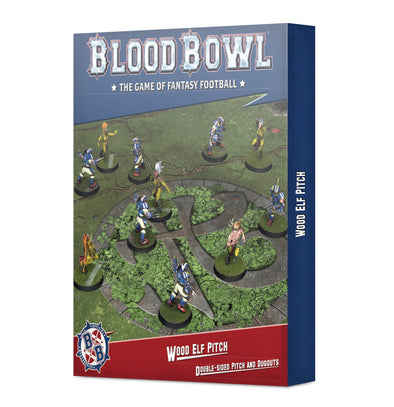 Blood Bowl - Wood Elf Team - Pitch & Dugouts available at 401 Games Canada