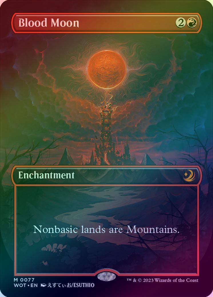 401 Games Canada - Blood Moon - Borderless Anime (Foil) (WOT) 401 Games Canada - Blood Moon - Borderless Anime (Foil) (WOT)