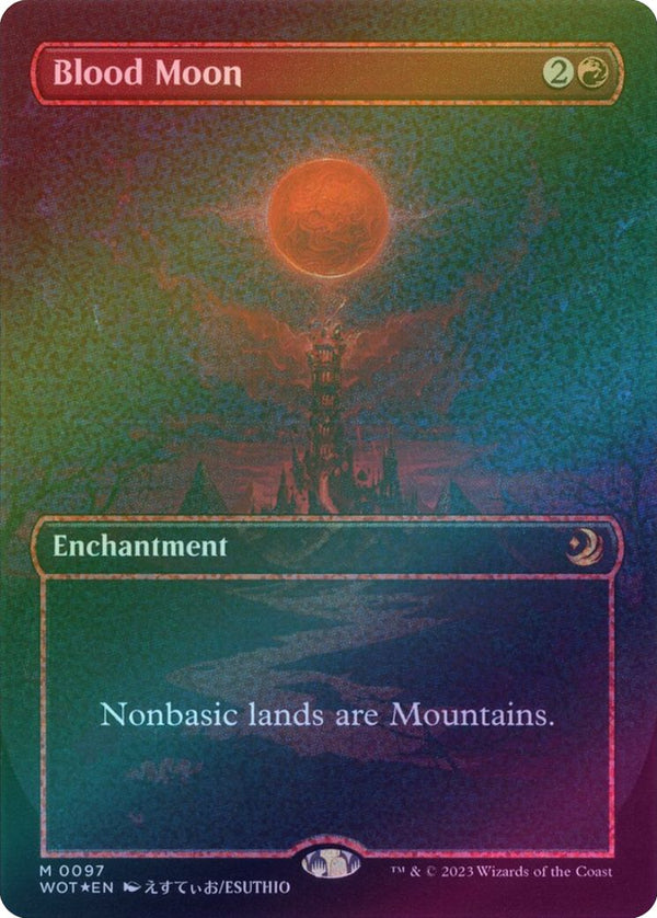 Blood Moon - Borderless Anime (Confetti Foil) (WOT)