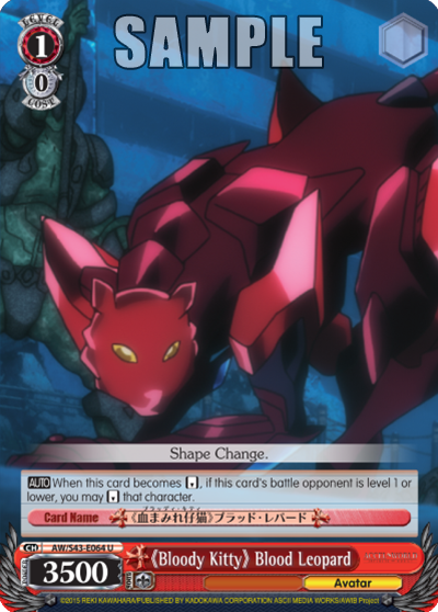 "Bloody Kitty" Blood Leopard - AW/S43-E064 - Uncommon available at 401 Games Canada