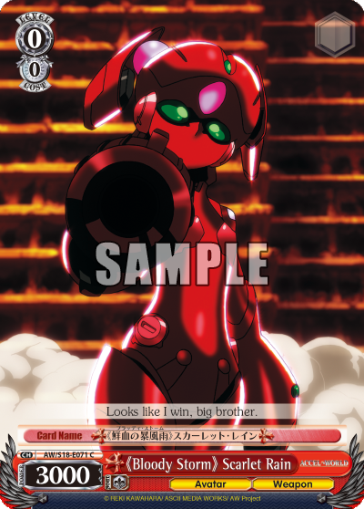 "Bloody Storm" Scarlet Rain - AW/S18-E071 - Common available at 401 Games Canada