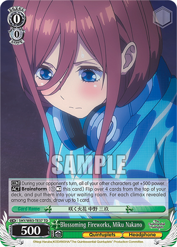 Blossoming Fireworks, Miku Nakano - 5HY/W83-TE37 - Trial Deck available at 401 Games Canada