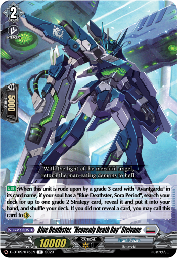 Blue Deathster, "Heavenly Death Ray" Stelvane - D-BT09/075 - Common available at 401 Games Canada