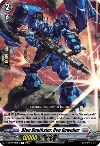 Blue Deathster, Req Gewehnr - D-BT10/046 - Rare available at 401 Games Canada