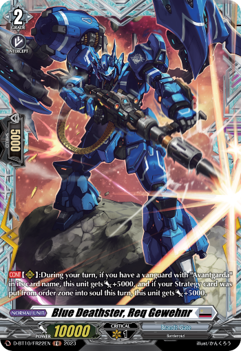 Blue Deathster, Req Gewehnr - D-BT10/FR22 - Frame Rare available at 401 Games Canada