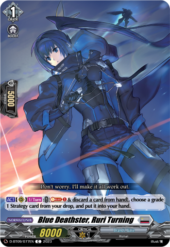 Blue Deathster, Ruri Turning - D-BT09/077 - Common available at 401 Games Canada